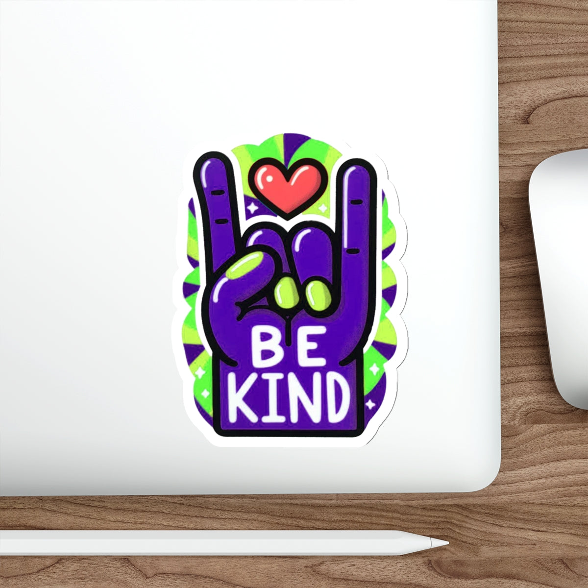 Our ASL ‘Love’ Dark Purple Pride Month Die-Cut Sticker