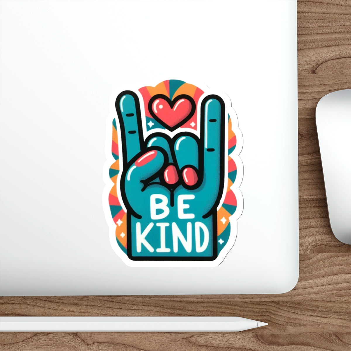 Our ASL ‘Love’ Light Blue Pride Month Die-Cut Sticker