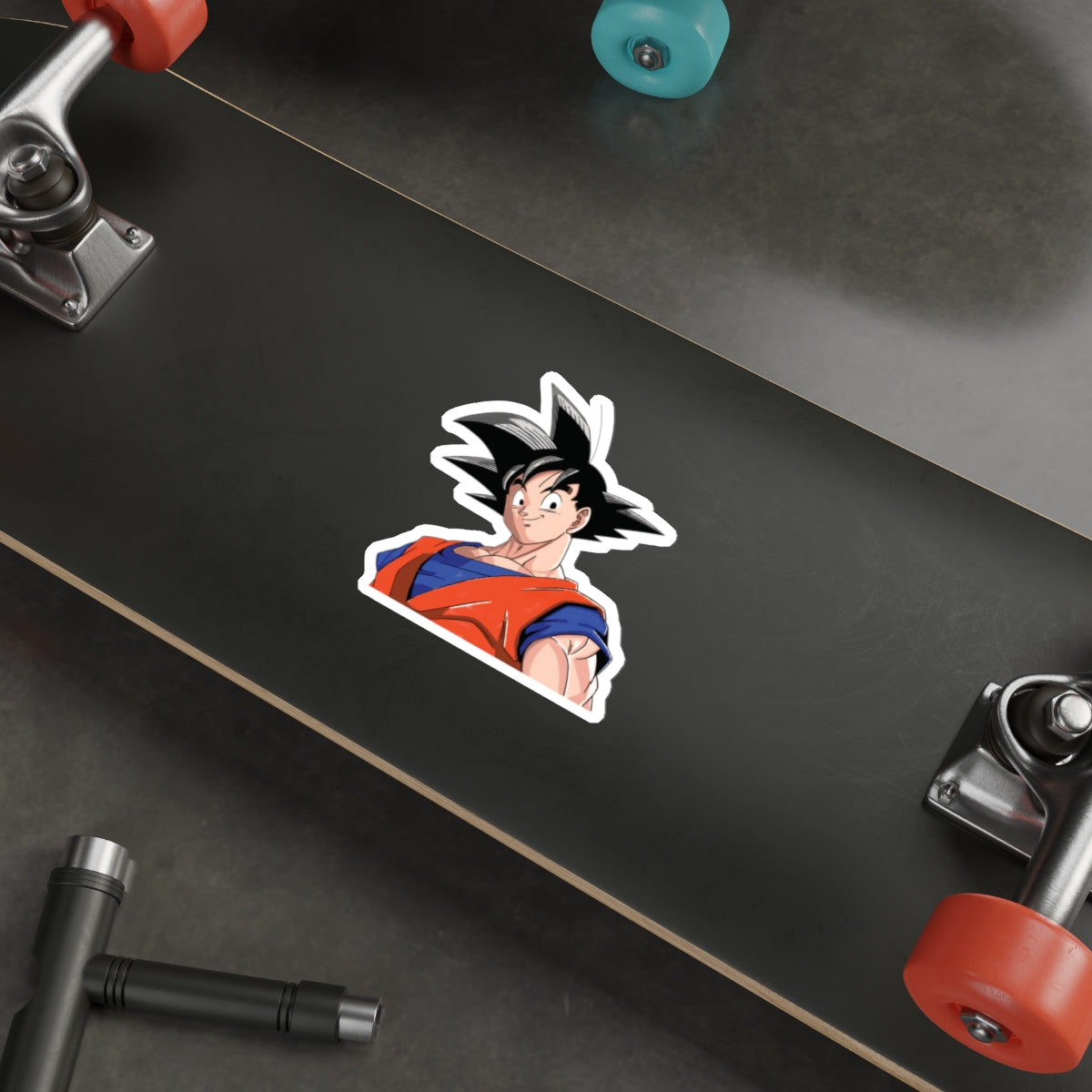 "UNYIELDING EARTHLING WARRIOR" SON GOKU DIE-CUT STICKERS