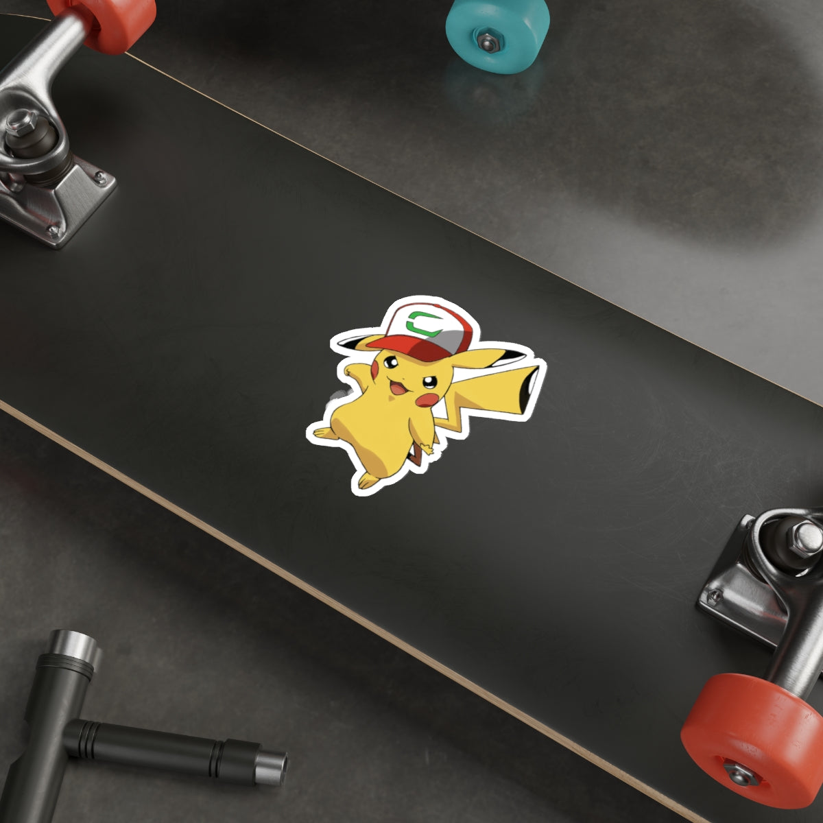 "ELECTRIFY YOUR STYLE!" ASH'S HAT POKEMON DIE-CUT STICKERS