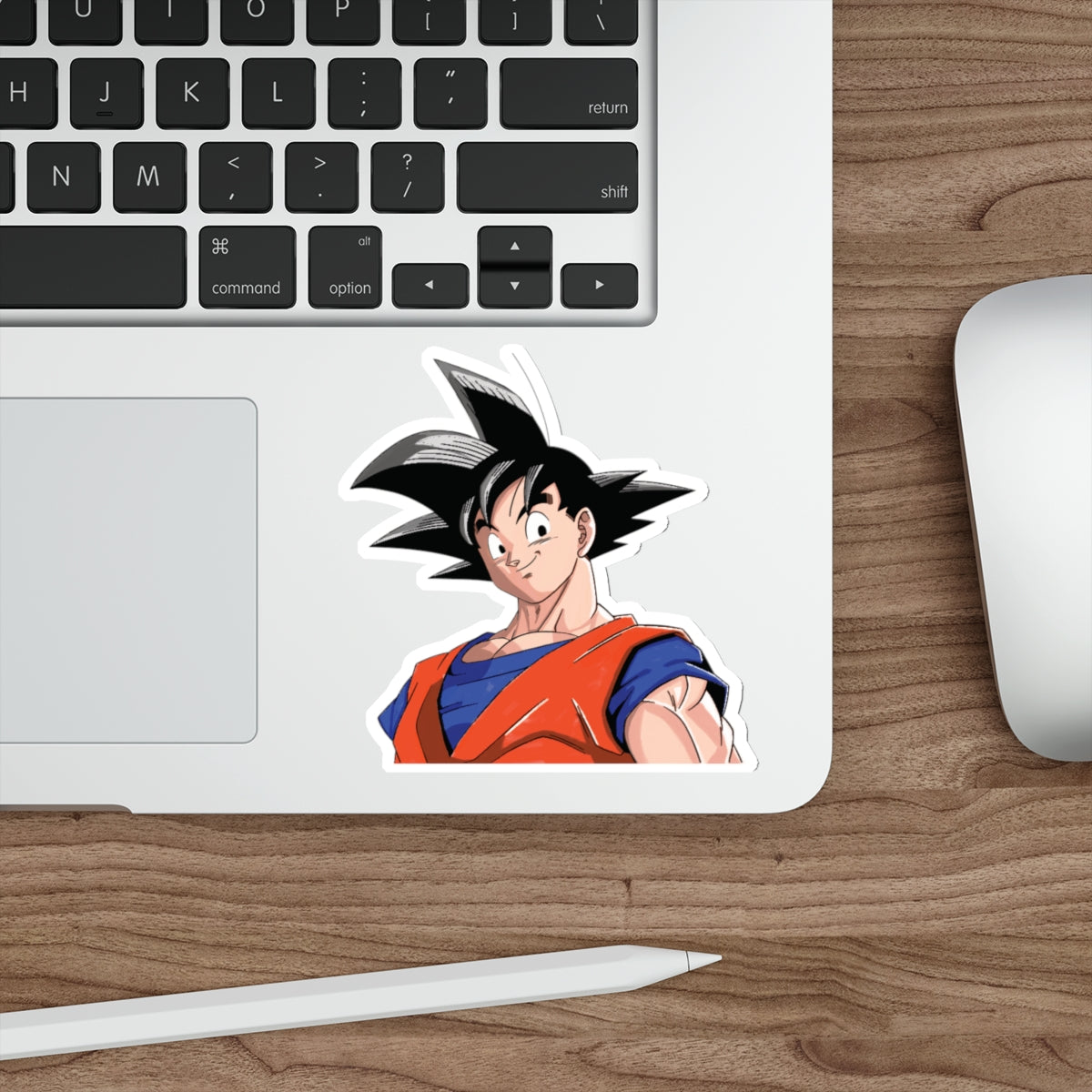 "UNYIELDING EARTHLING WARRIOR" SON GOKU DIE-CUT STICKERS