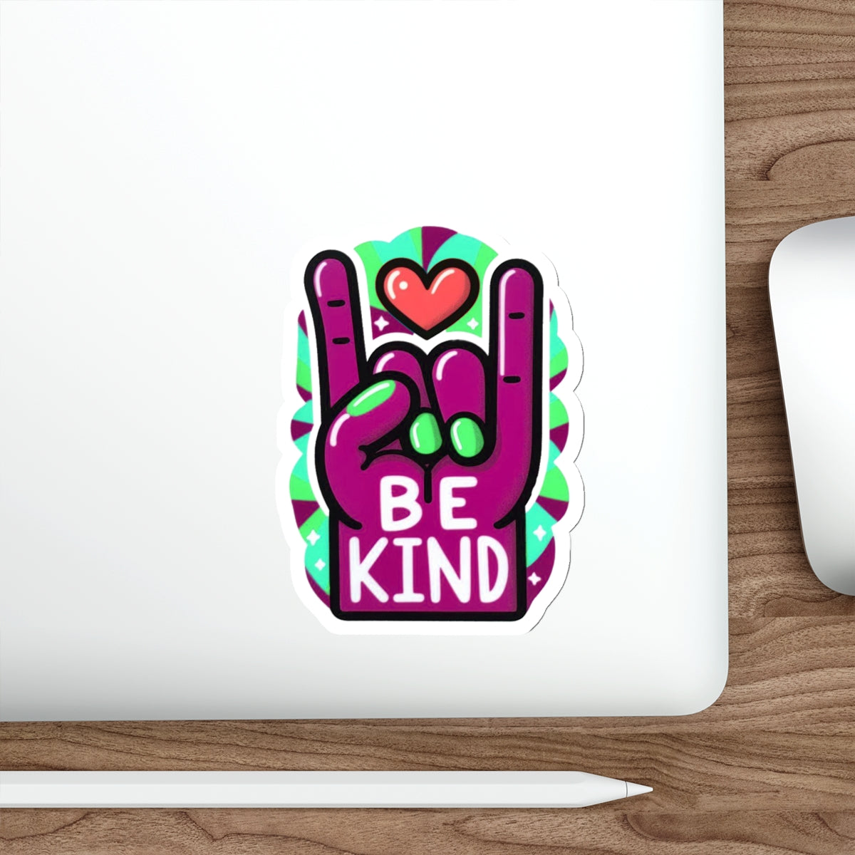 Our ASL ‘Love’ Magenta Pride Month Die-Cut Sticker