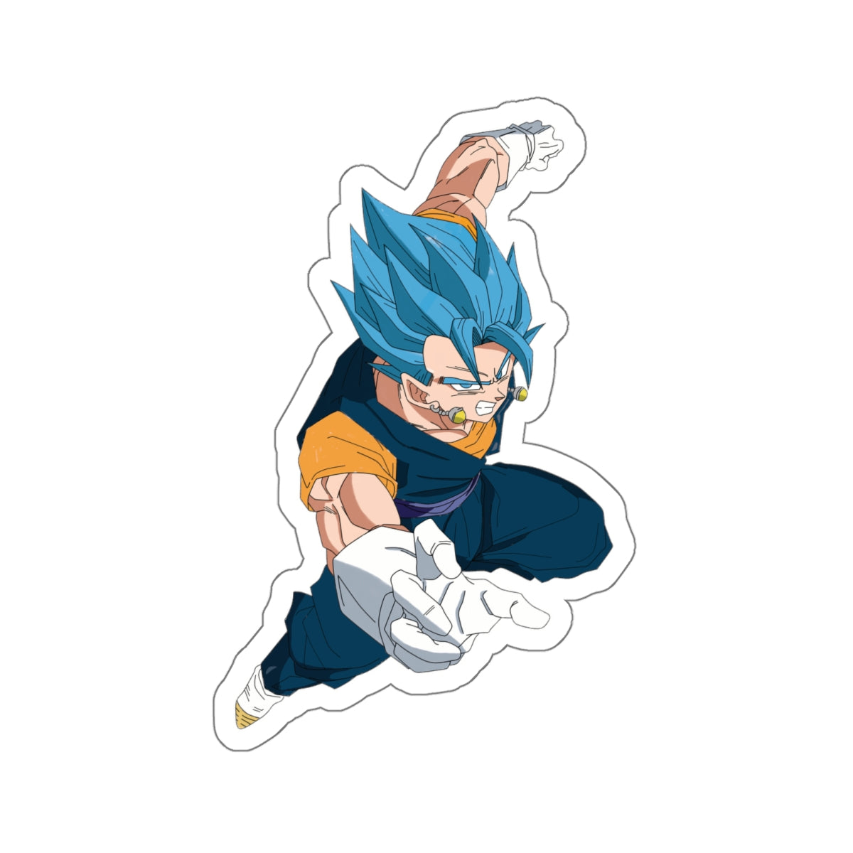 “The Fused Warrior Ignites!” Super Saiyan Blue Vegito Die-Cut Stickers