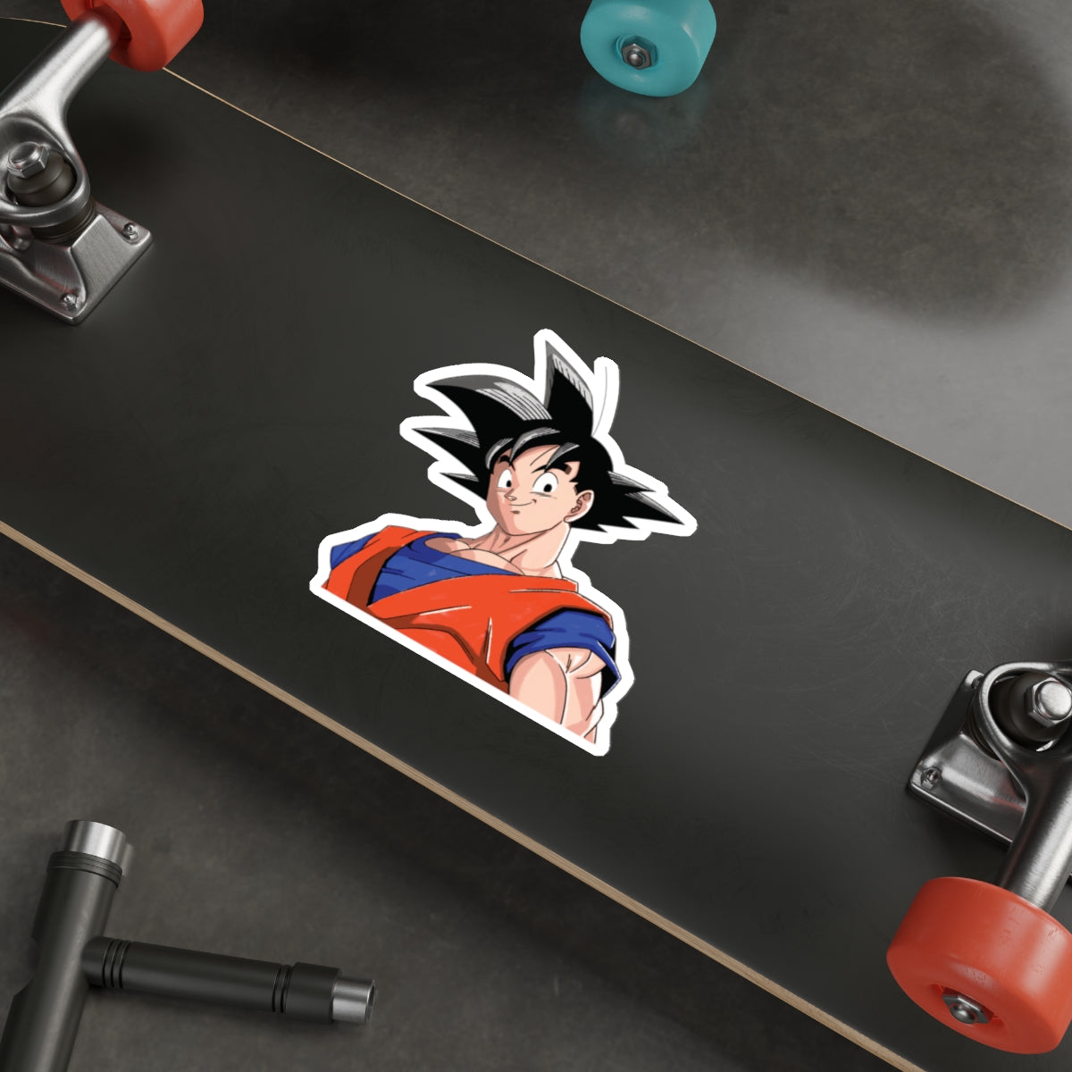 "UNYIELDING EARTHLING WARRIOR" SON GOKU DIE-CUT STICKERS