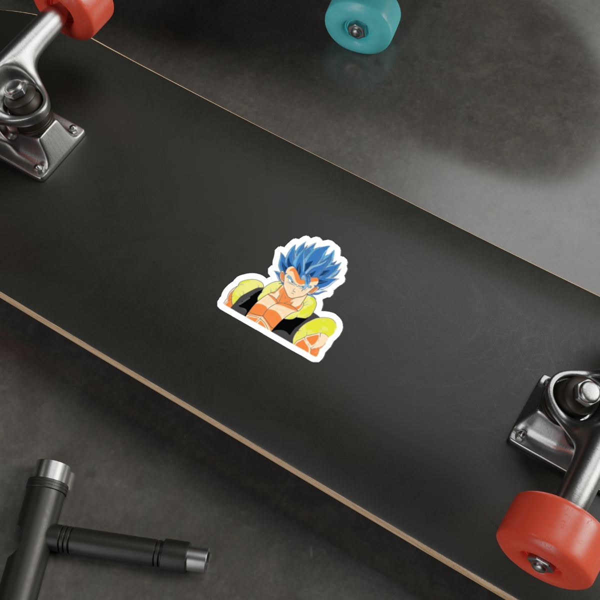 The Unstoppable Fusion!" Gogeta Blue Die-Cut Stickers