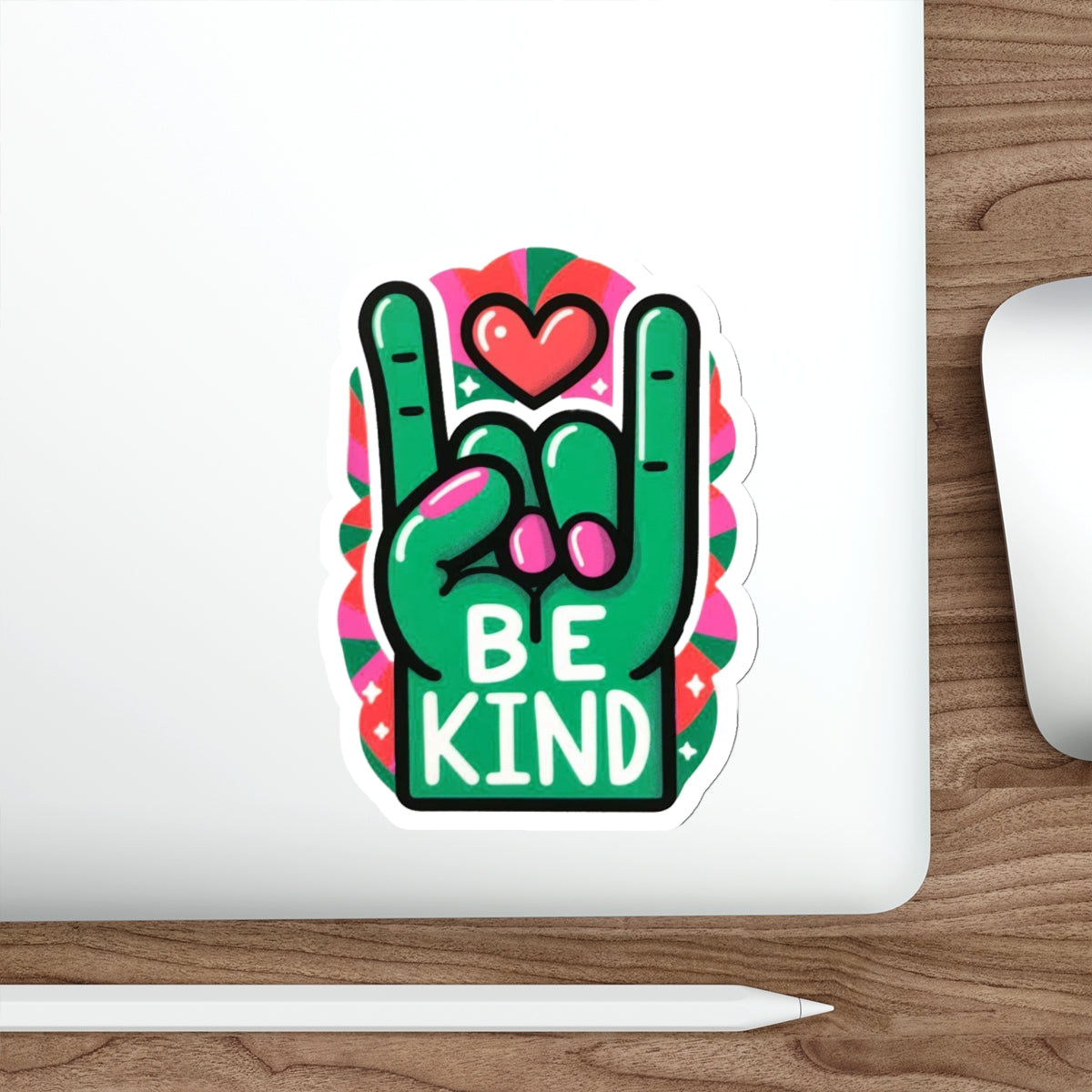 Our ASL ‘Love’ Light Green Pride Month Die-Cut Sticker