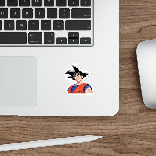 "UNYIELDING EARTHLING WARRIOR" SON GOKU DIE-CUT STICKERS