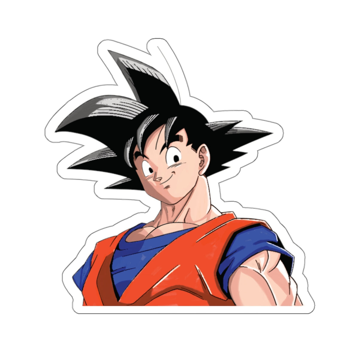 "UNYIELDING EARTHLING WARRIOR" SON GOKU DIE-CUT STICKERS