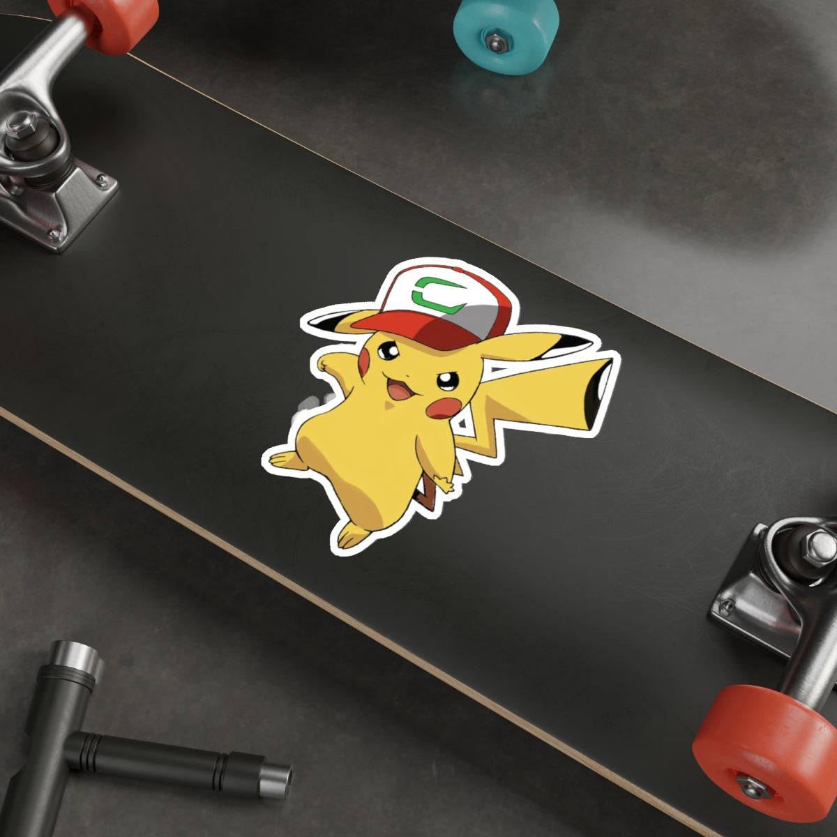 "ELECTRIFY YOUR STYLE!" ASH'S HAT POKEMON DIE-CUT STICKERS