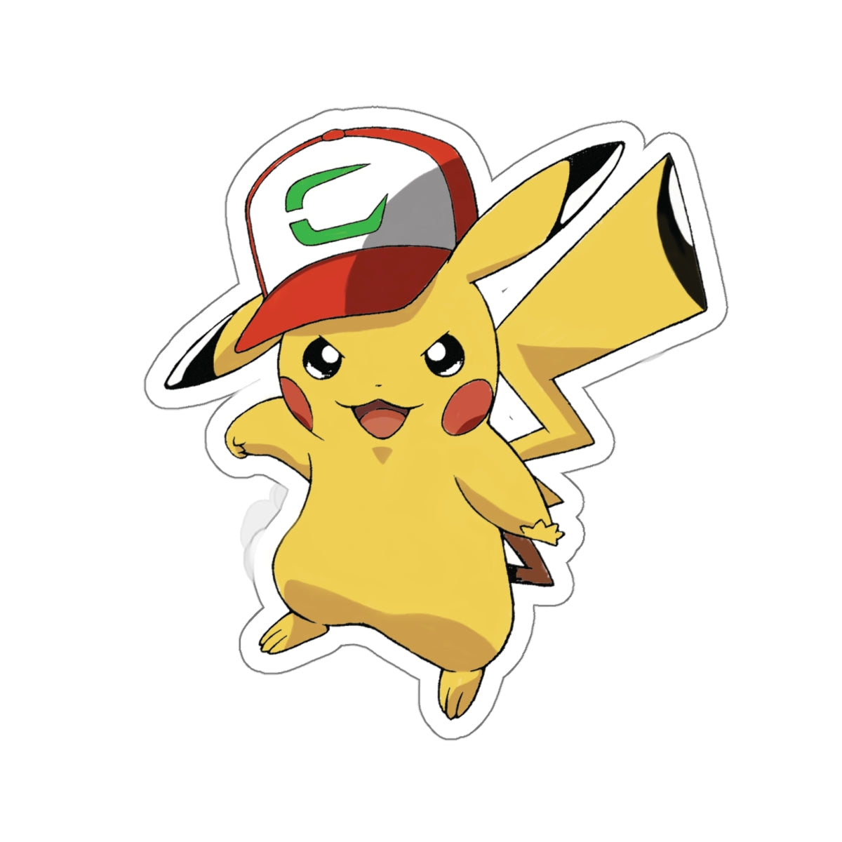 "ELECTRIFY YOUR STYLE!" ASH'S HAT POKEMON DIE-CUT STICKERS