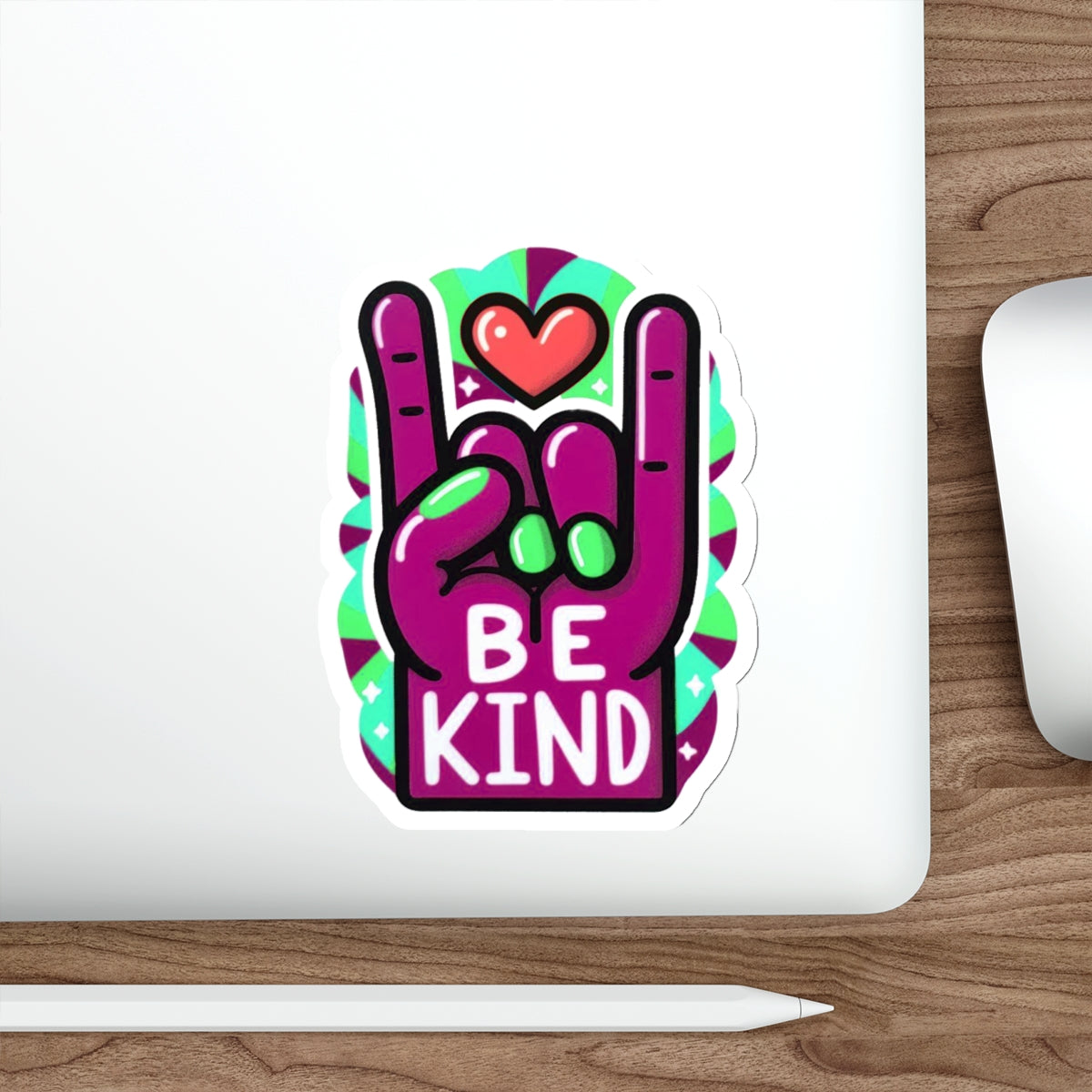 Our ASL ‘Love’ Magenta Pride Month Die-Cut Sticker