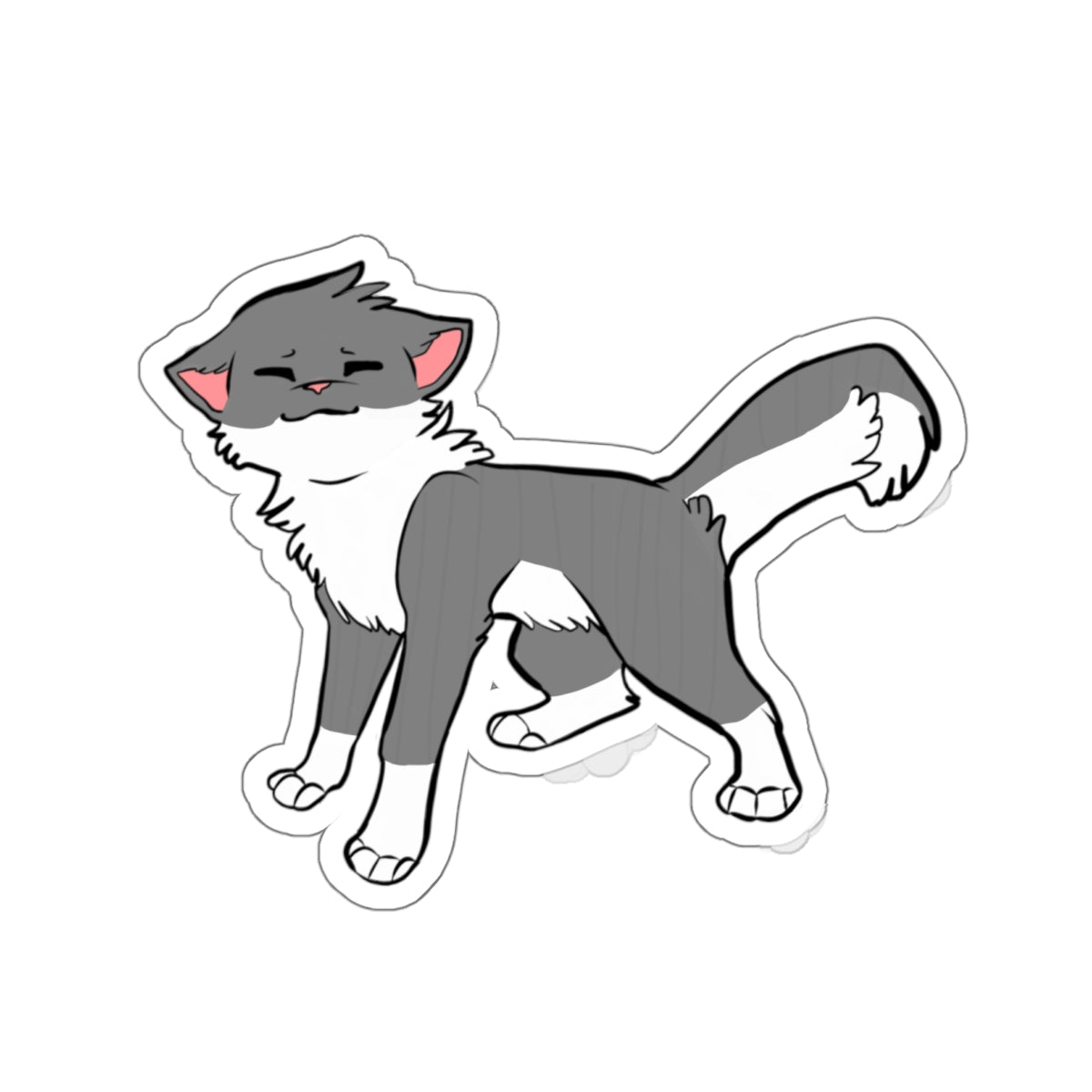 ANGORA CAT DIE-CUT STICKER