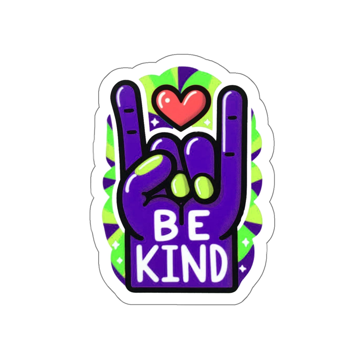 Our ASL ‘Love’ Dark Purple Pride Month Die-Cut Sticker