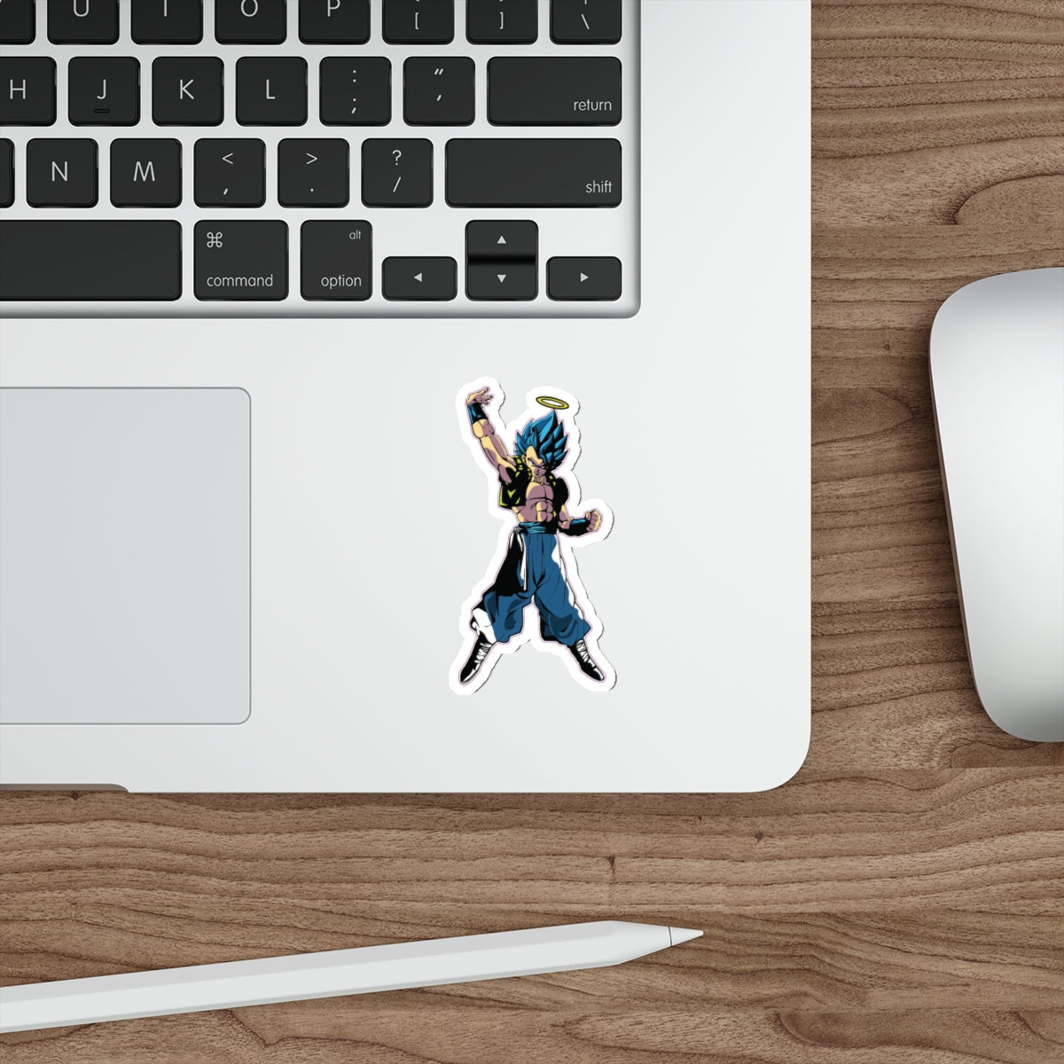 “THE FUSION OF DIVINGE MIGHT!” GOGETA BLUE DIE-CUT STICKERS