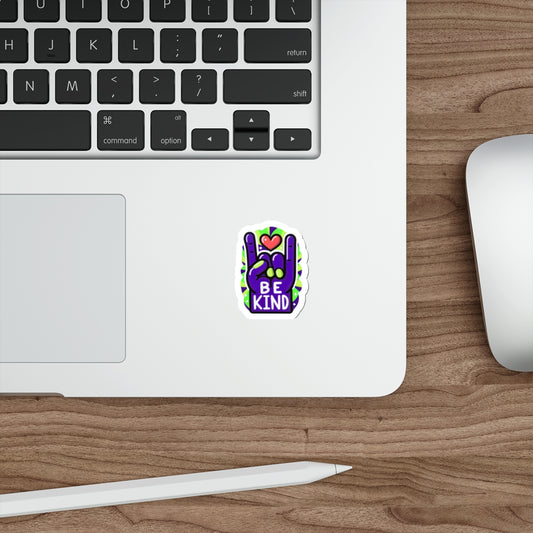 Our ASL ‘Love’ Dark Purple Pride Month Die-Cut Sticker