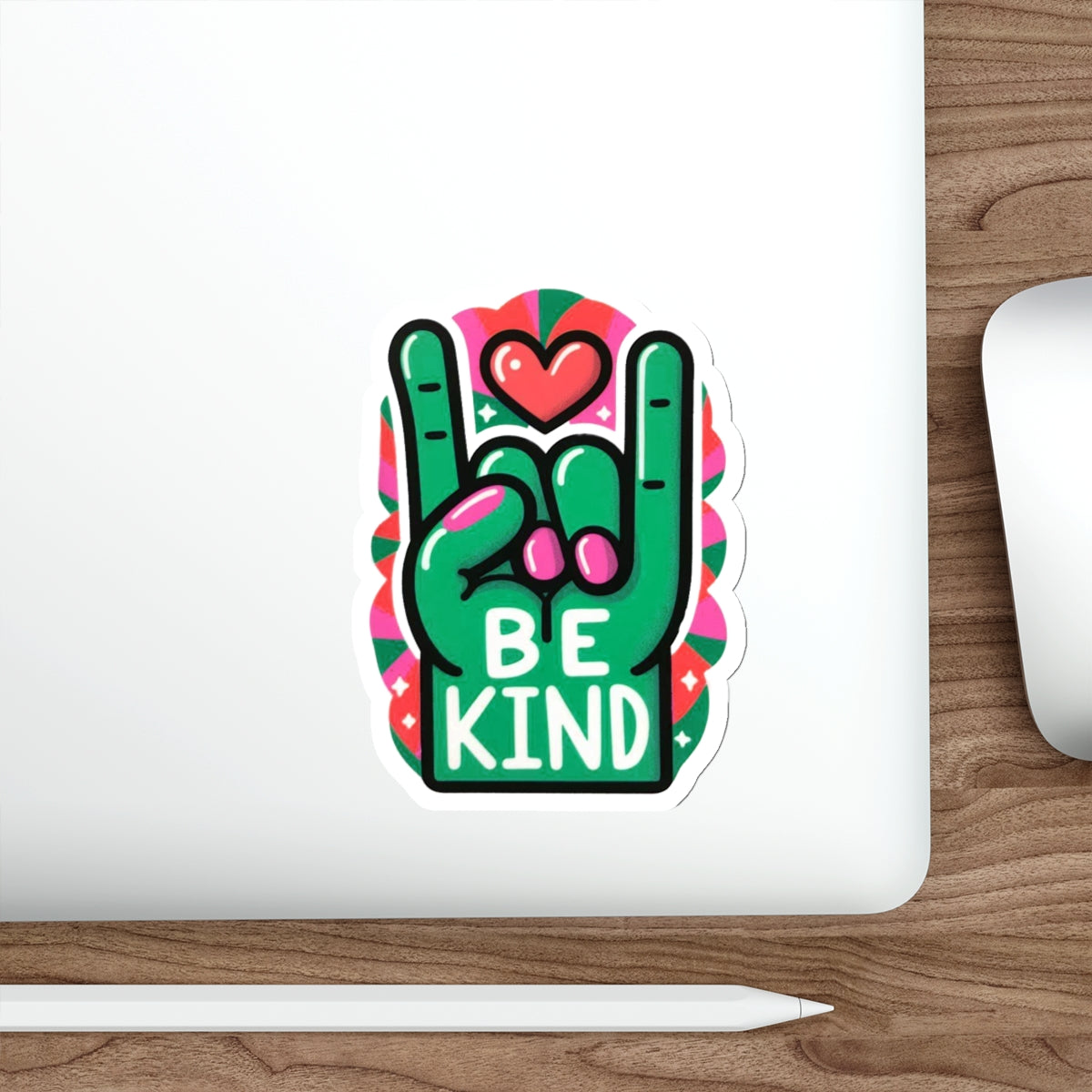 Our ASL ‘Love’ Light Green Pride Month Die-Cut Sticker