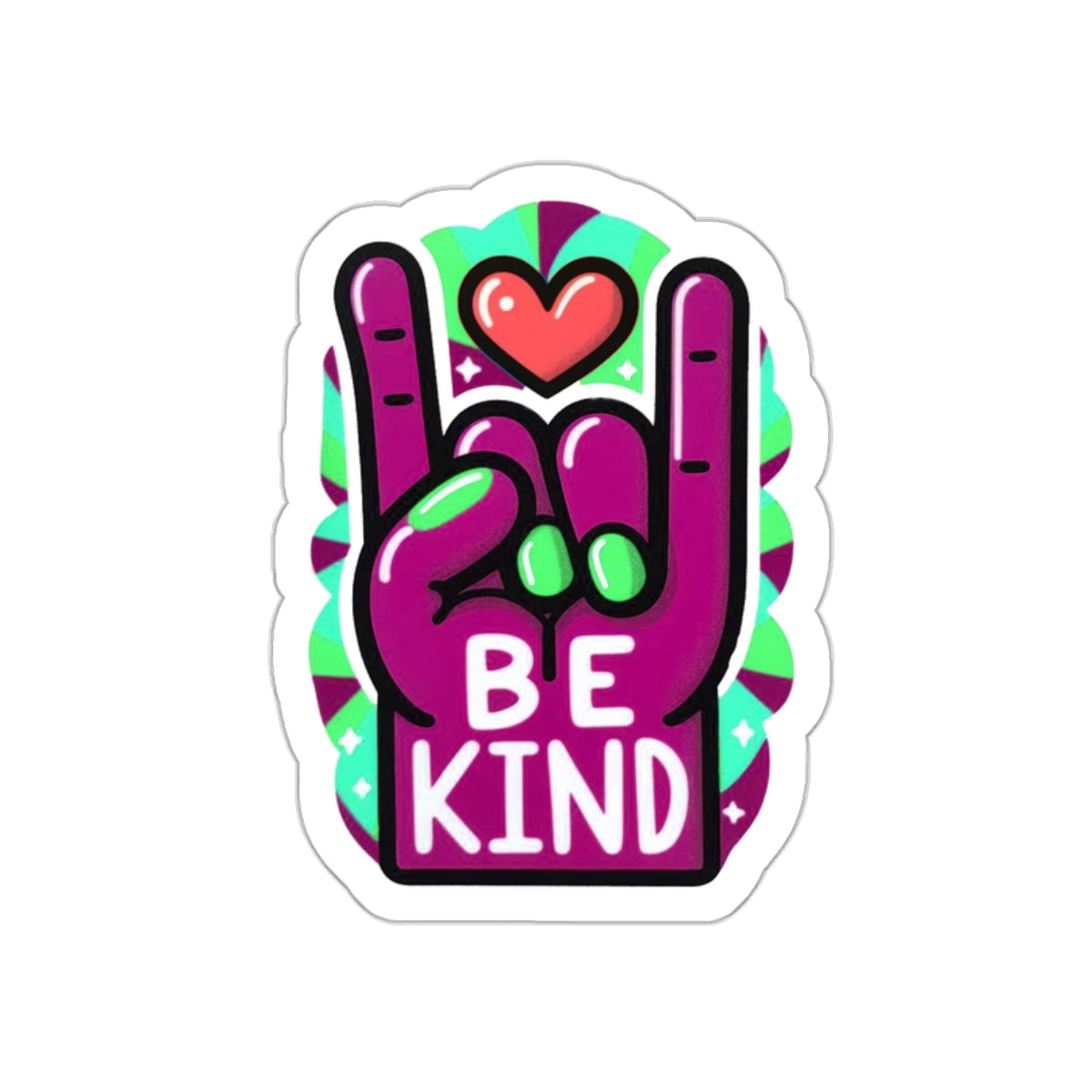 Our ASL ‘Love’ Magenta Pride Month Die-Cut Sticker