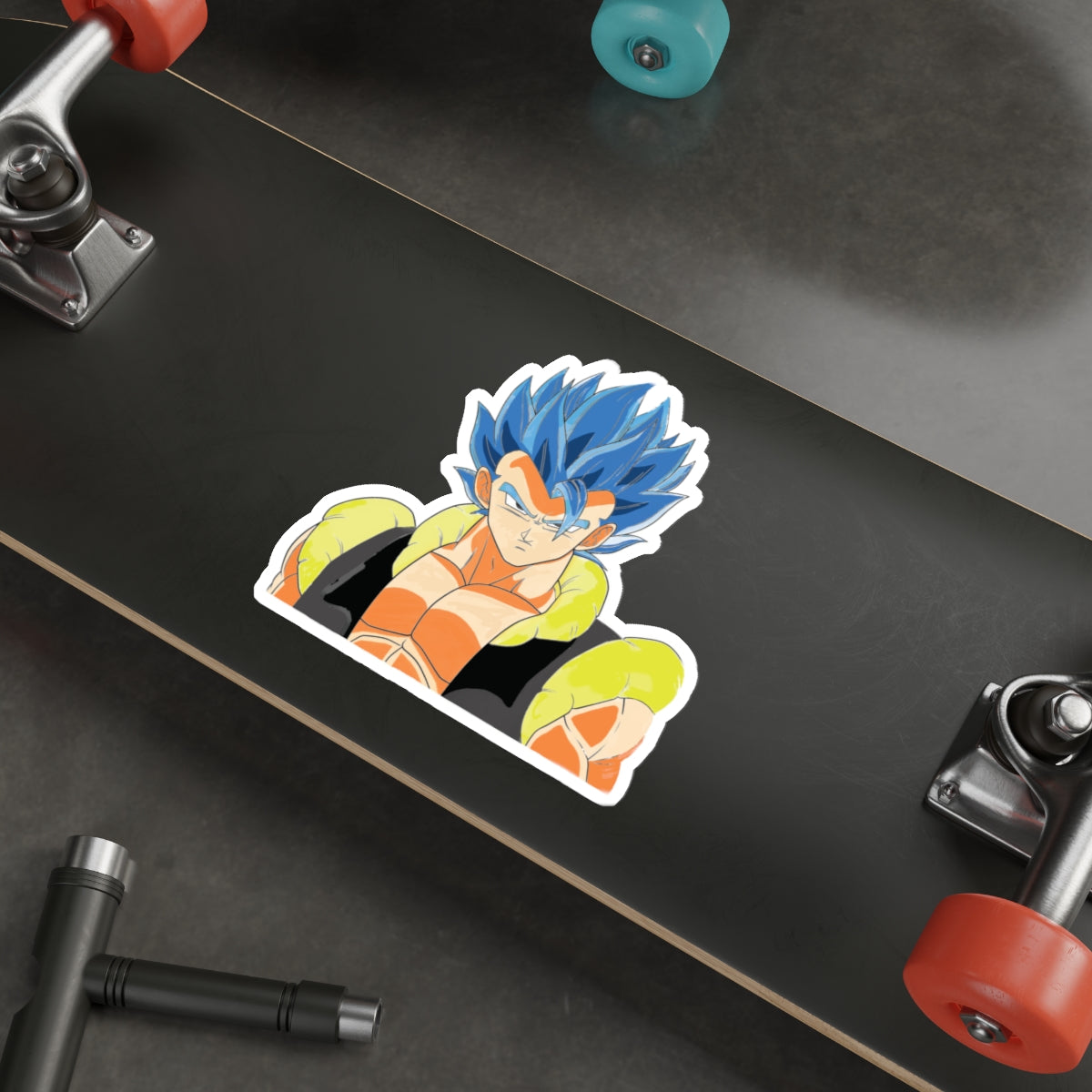 The Unstoppable Fusion!" Gogeta Blue Die-Cut Stickers