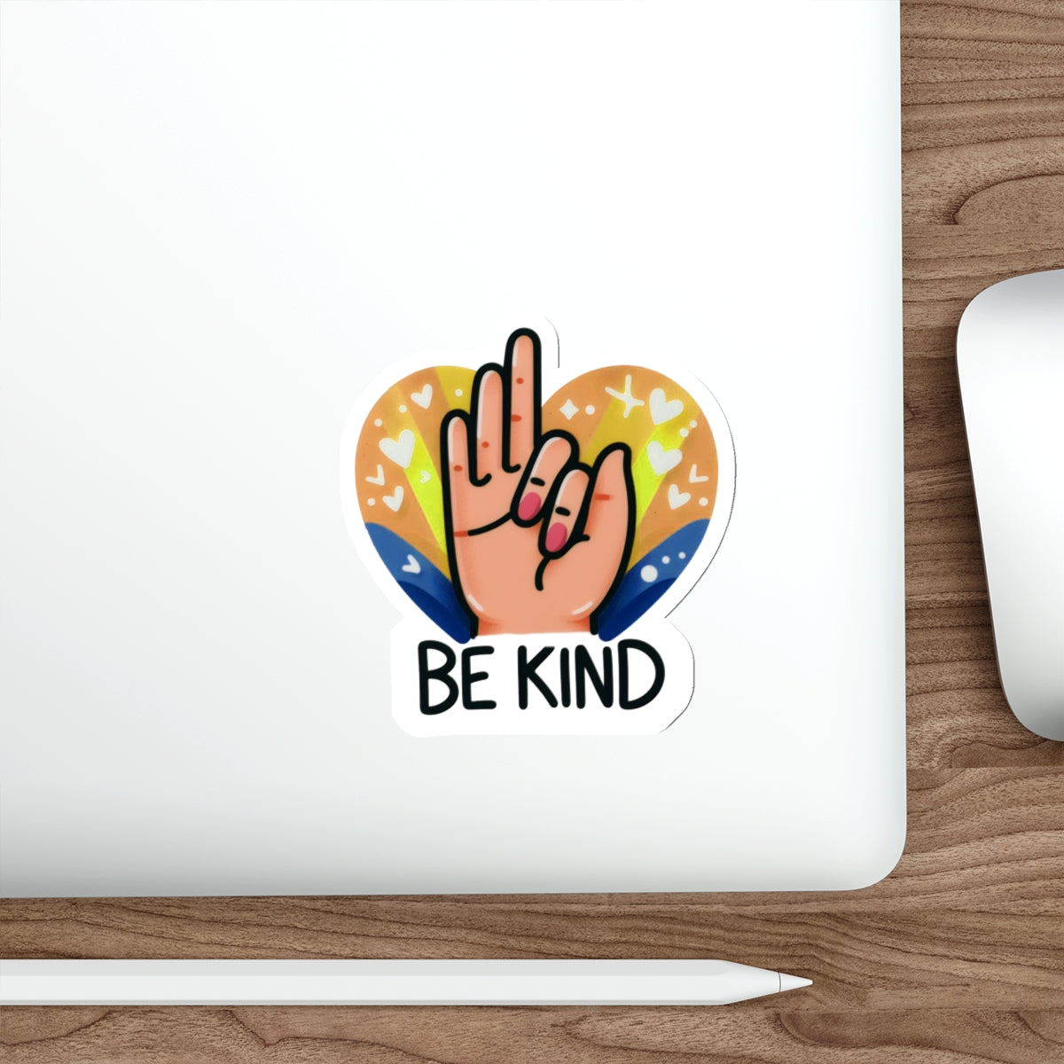 "Be Kind" Heartful Pride Month Die-Cut Sticker