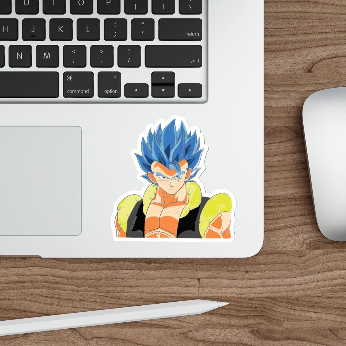 The Unstoppable Fusion!" Gogeta Blue Die-Cut Stickers