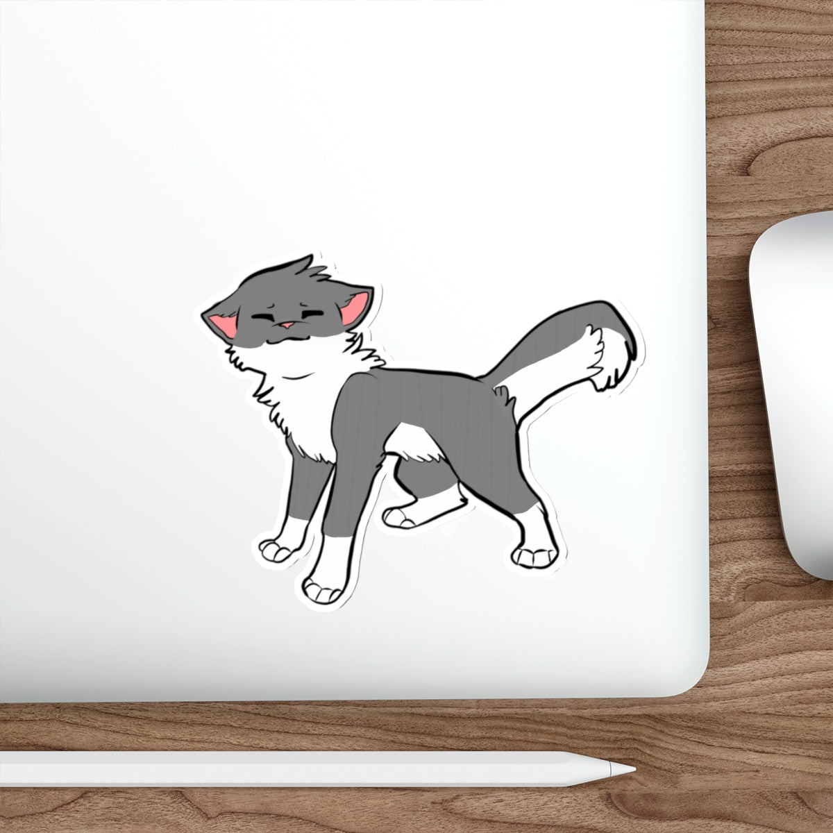 ANGORA CAT DIE-CUT STICKER