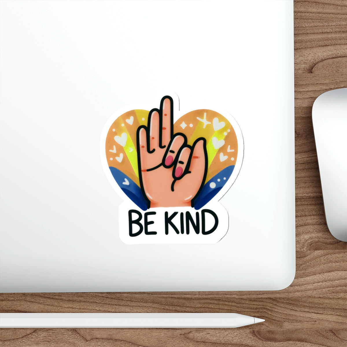 "Be Kind" Heartful Pride Month Die-Cut Sticker