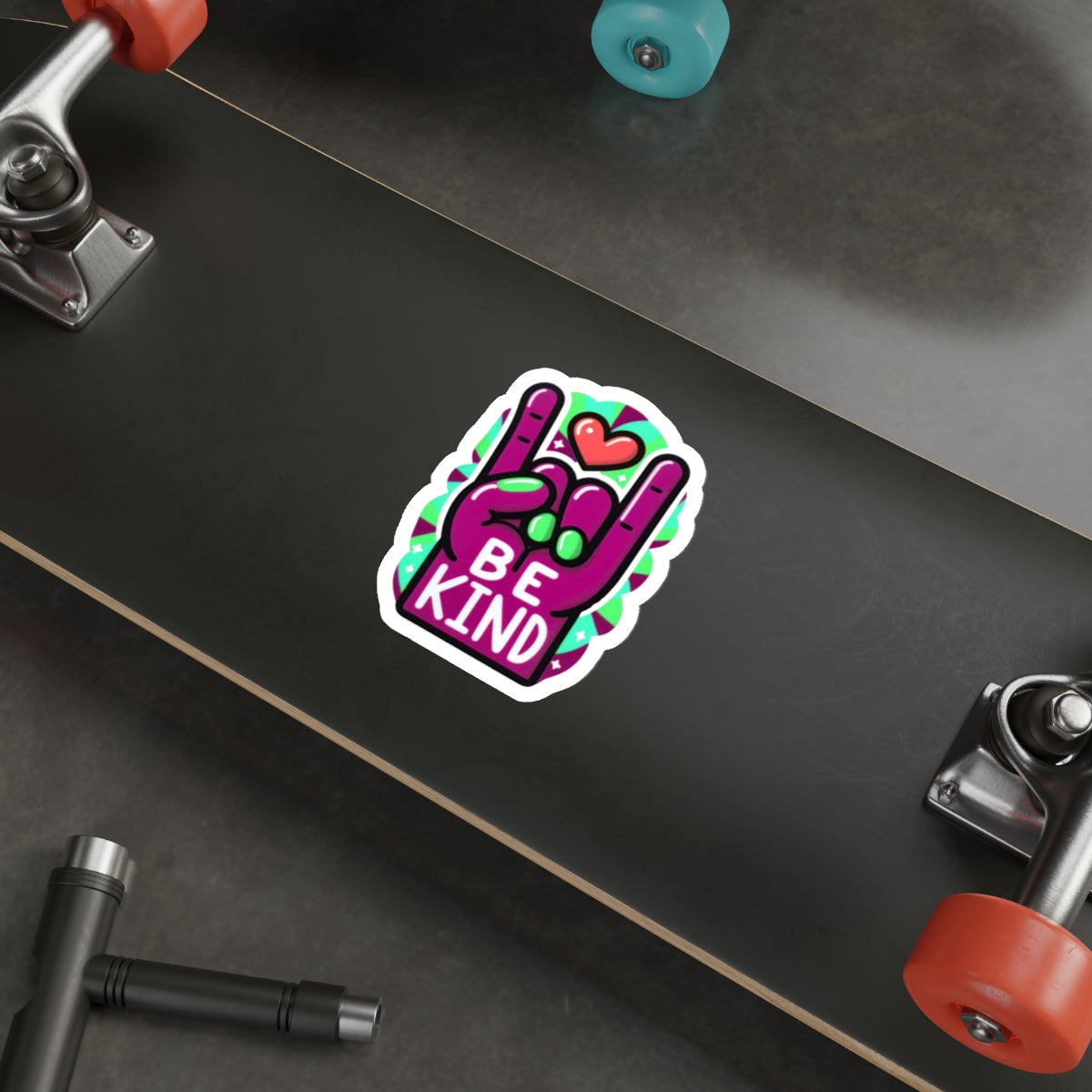 Our ASL ‘Love’ Magenta Pride Month Die-Cut Sticker