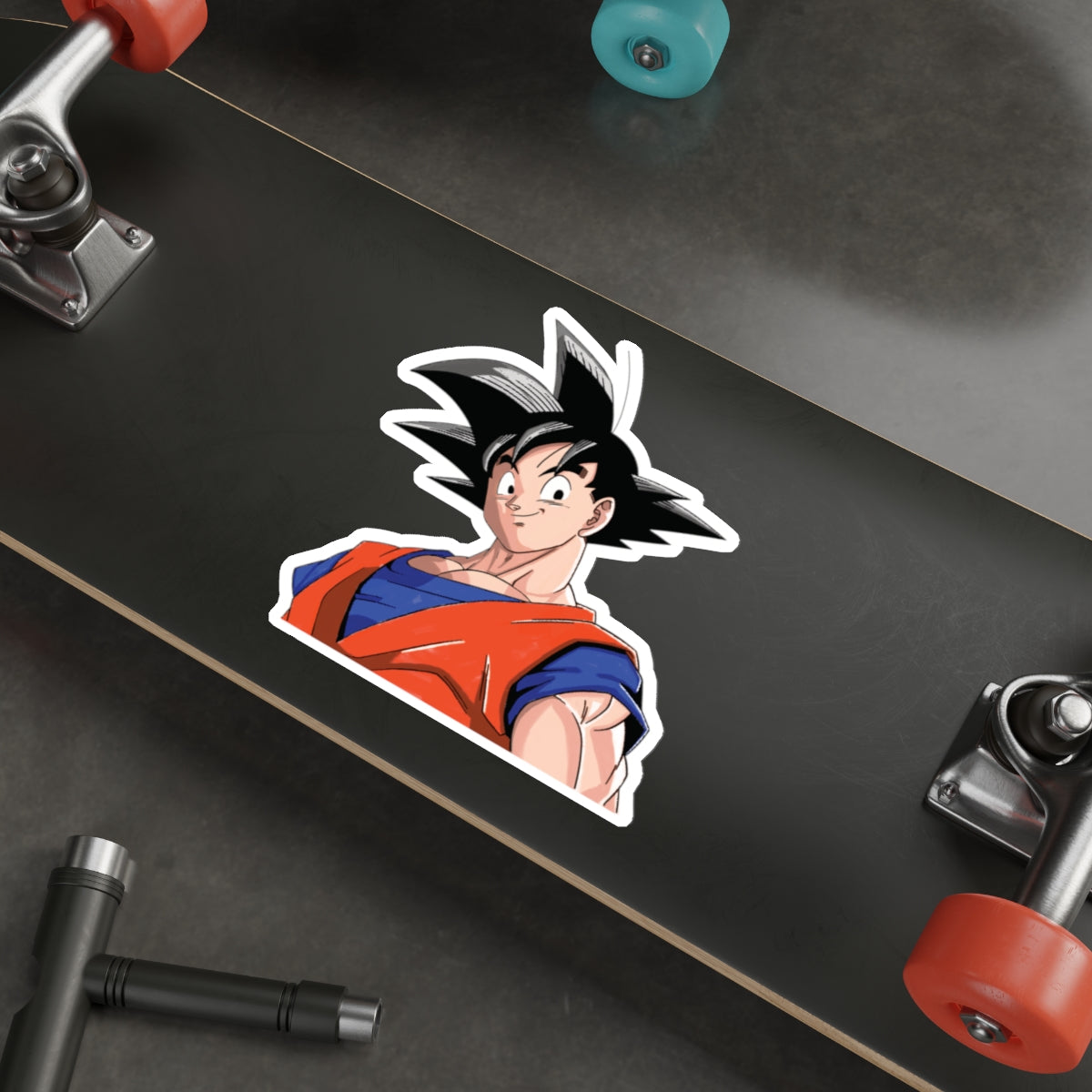 "UNYIELDING EARTHLING WARRIOR" SON GOKU DIE-CUT STICKERS