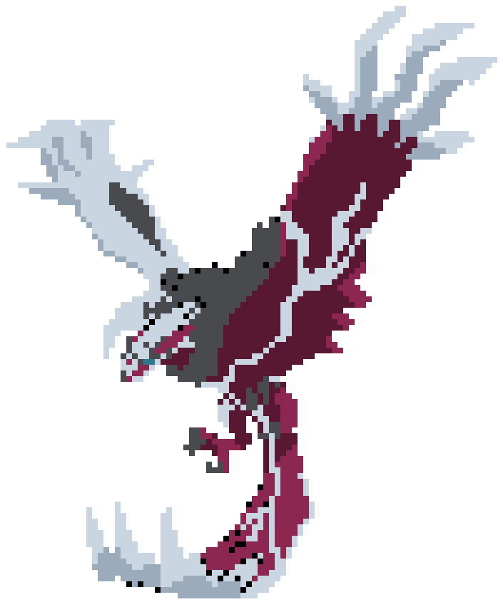 SHINY YVELTAL DIGITAL PIXEL ART