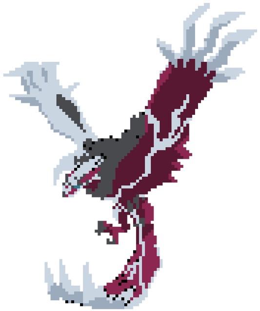 SHINY YVELTAL DIGITAL PIXEL ART